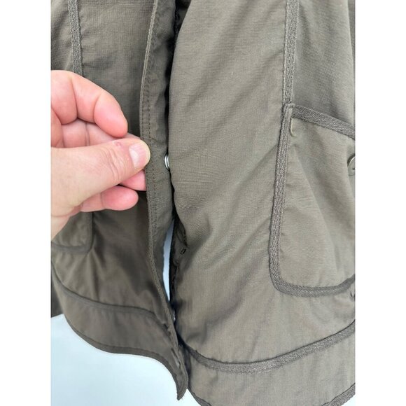 Columbia Titanium Omni Dry Brown Snap Button Front Lightweight Jacket Size L - Picture 4 of 15